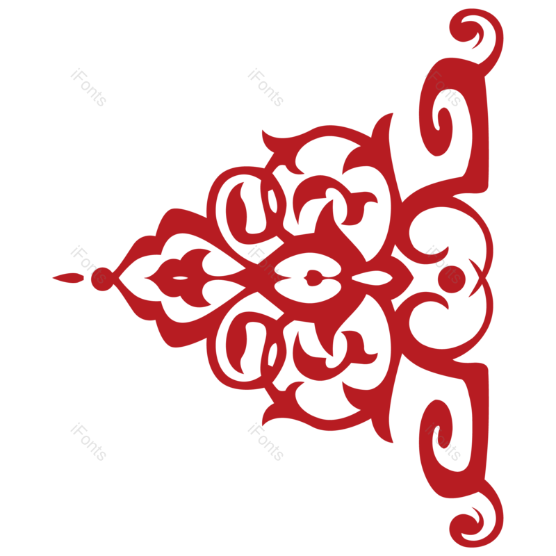中国风图片,剪纸花纹元素,中式图案PNG,剪纸图案免抠素材
